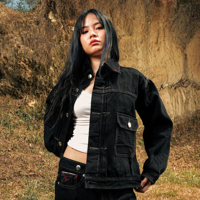 H1 Jacket Denimitup x Bhisma - Black selvedge raw - Jacket