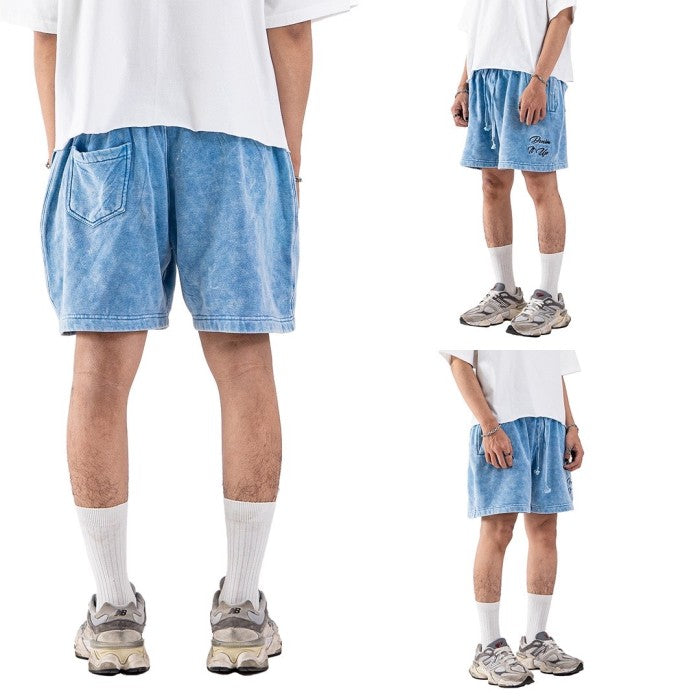 DENIMITUP Sweat Short - Snowish Blue Turkish - Short Pants