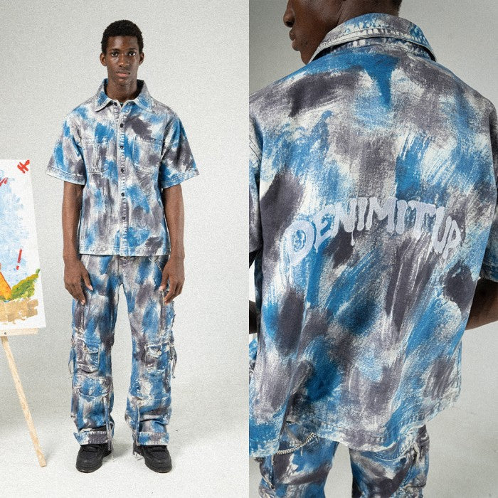 DENIMITUP work denim shirt - Parisian Blue Wash - Shirt