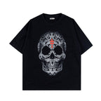 DENIMITUP trilogo skull warrior black tee - T-Shirt