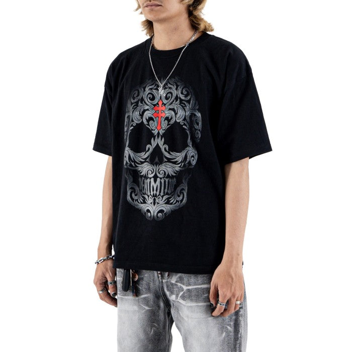 DENIMITUP trilogo skull warrior black tee - T-Shirt