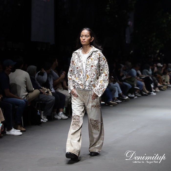 H1 Tri Batik Baggy Cendrawasih - Euro sand - Jeans Pants