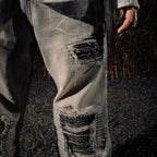 H1 Baggy Songket - Iron Grey - Jeans Pants