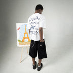 Dunia Denimitup! - Washed artsy White/White - T-Shirt