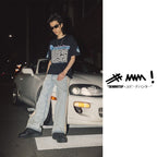 DENIMITUP Cheqered Flag Tee - Japan Black - T-Shirt