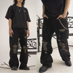 H1 Baggy Quad Viper - Burst of venom black - Jeans Pants
