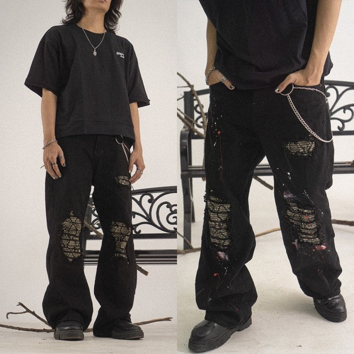 H1 Baggy Quad Viper - Burst of venom black - Jeans Pants