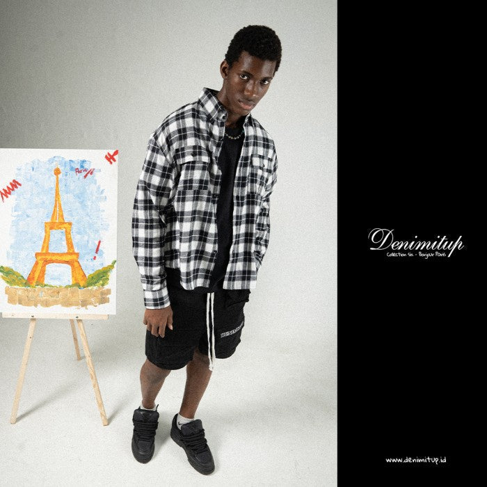 DENIMITUP - Monochrome flannel - Men Shirt