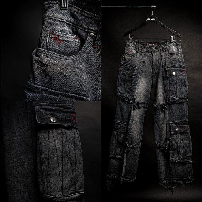 A1 quad pocket cargo - Overcast sky - Jeans Pants