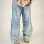 H1 baggy tri biker - Ice blue - Jeans Pants