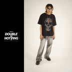 DENIMITUP trilogo skull warrior black tee - T-Shirt