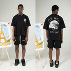 DENIMITUP canvas twill pants - Black - Short Pants