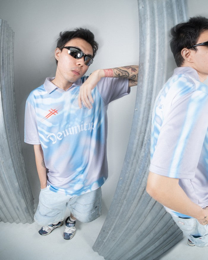 DENIMITUP 24/25 skull jersey - Gradient of blue on grey - Jersey