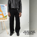 H1 baggy moto biker - Black - Jeans Pants