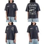 Dunia Denimitup! - Washed Artsy Black Tee - T-Shirt