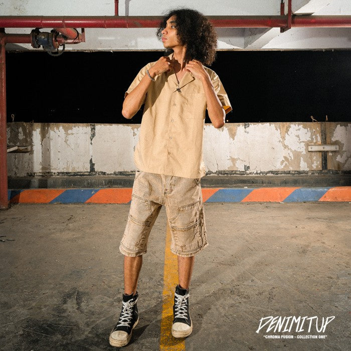 DENIMITUP WORK SHIRT - Beige - Shirt