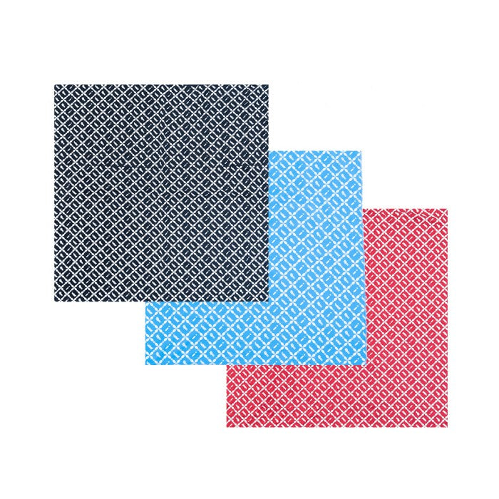 DENIMITUP "TRILOGO" -  BANDANA BLACK/ RED/ BLUE