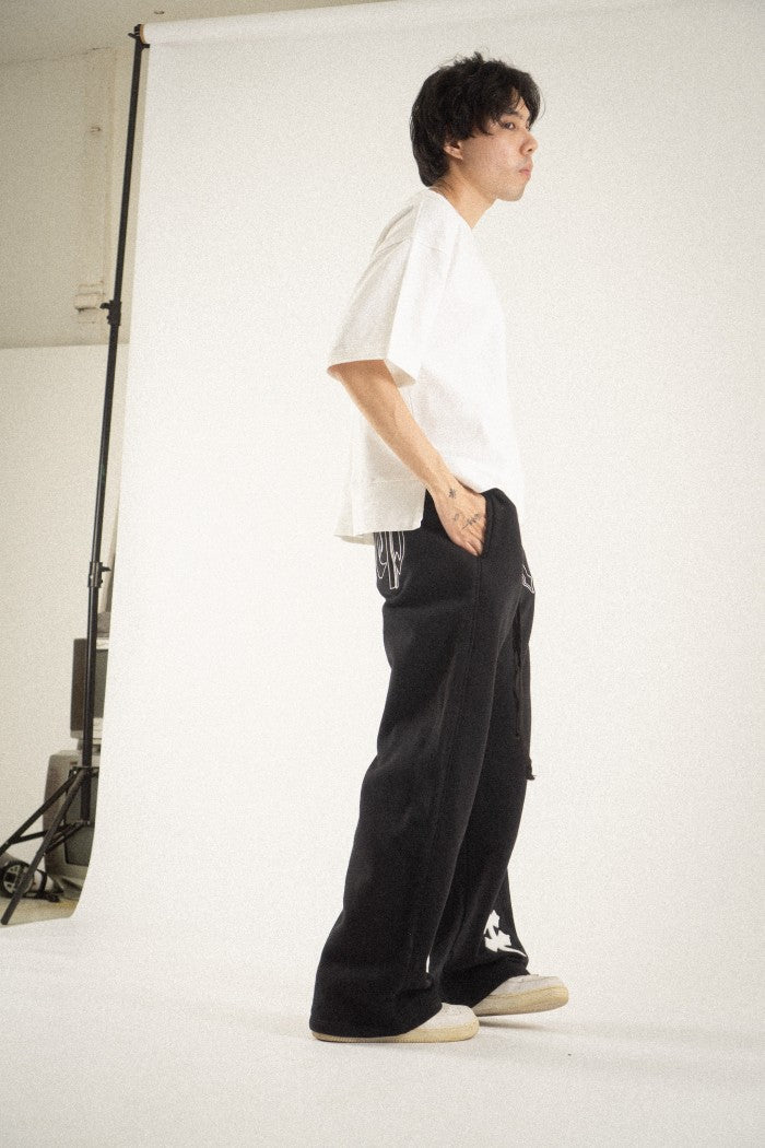 DENIMITUP Sweat Pants H ZigZag - Jet black - Long Pants