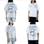 Dunia Denimitup! - Washed artsy White/White - T-Shirt