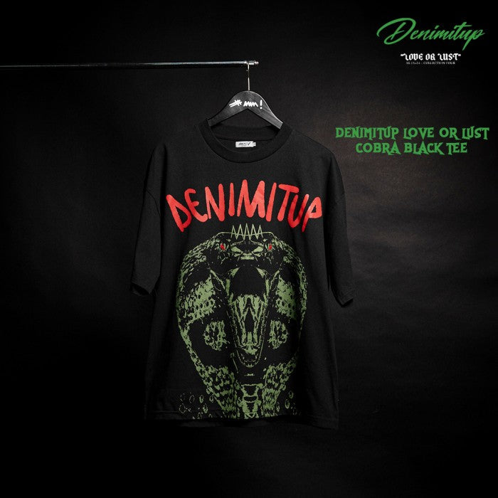 Denimitup - Cobra black tee - T-Shirt