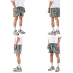 DENIMITUP Sweat Short - Snowish Chroma Green - Short Pants