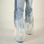 H1 baggy tri biker - Ice blue splash - Jeans Pants