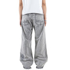 H1 Baggy Batik Embroidered - Snowish Asphalt Grey - Jeans Pants