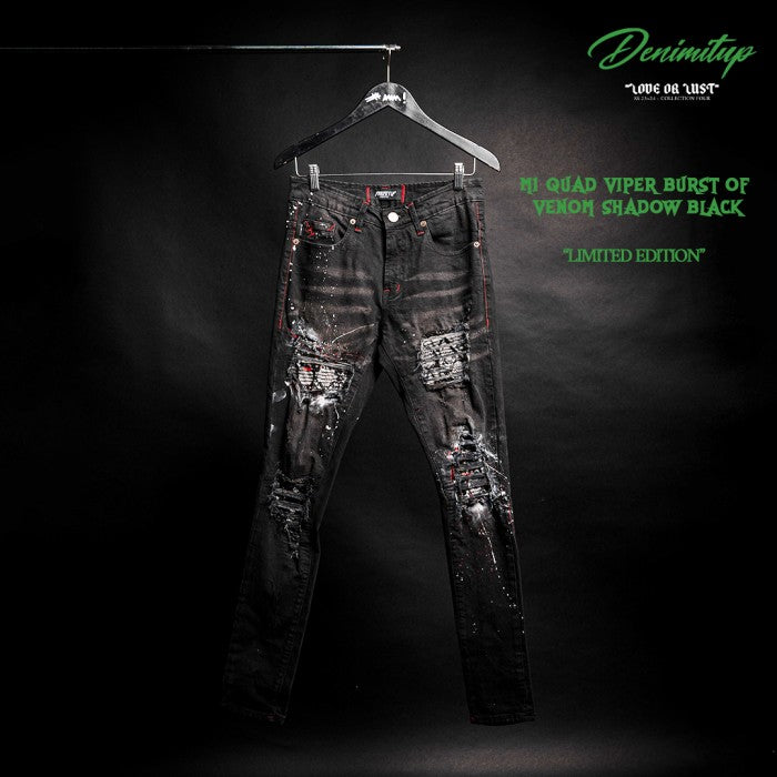 M1 quad viper - Burst of venom shadow black - Jeans Pants