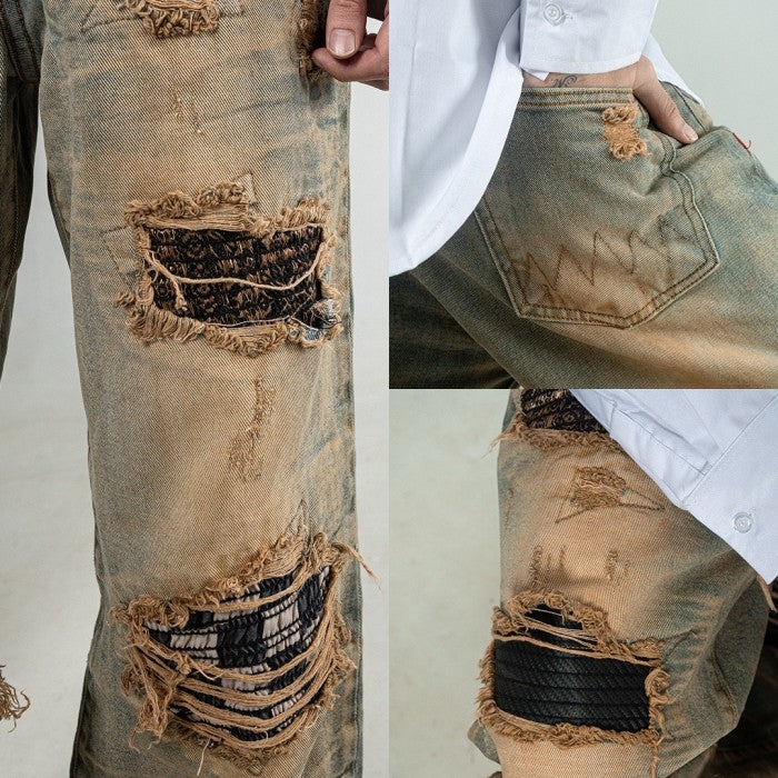 H1 Tri Fabric Baggy - Carbon Vintage Blue - Jeans Pants