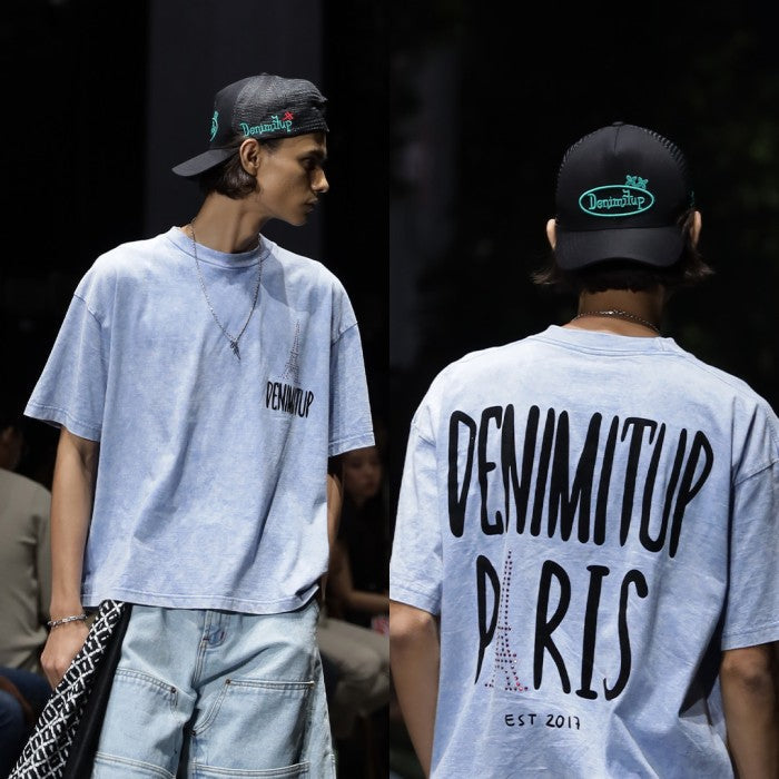 DENIMITUP  Trucker Hat kawung - Black - Hat