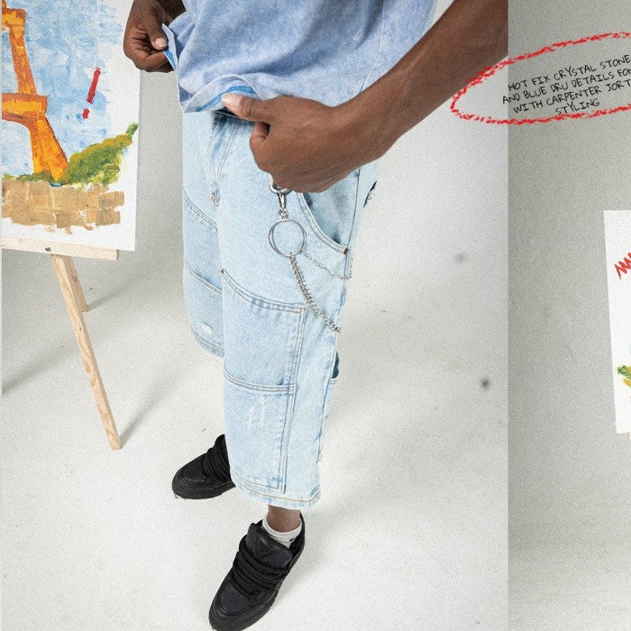 A1 Carpenter Jorts - Ice blue - Men Short Pants