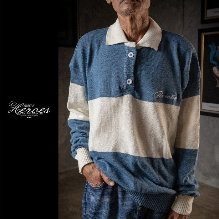 Knitwear DENIMITUP - Stripes blue and white - Long Sleeve T-Shirt