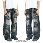 H1 Baggy Quad Viper - Burst of venom shadow grey - Jeans Pants