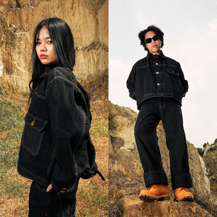 H1 Jacket Denimitup x Bhisma - Black selvedge raw - Jacket