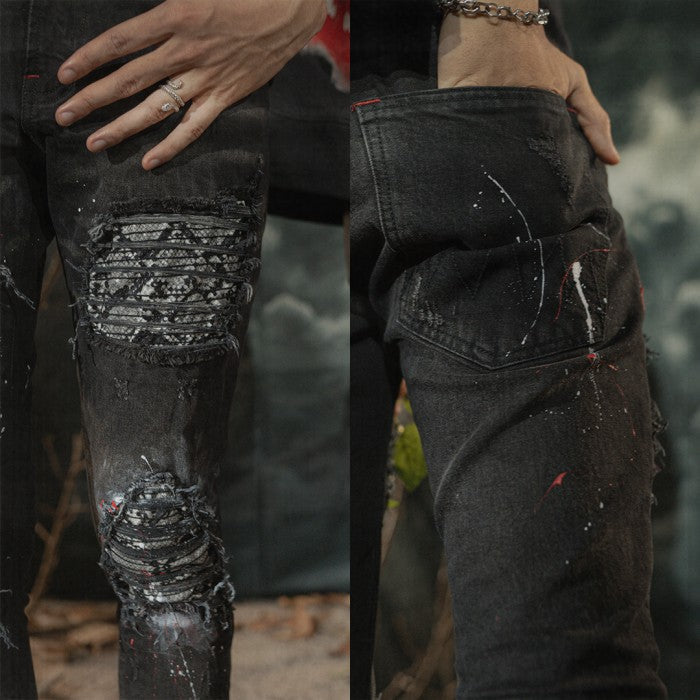 M1 quad viper - Burst of venom shadow black - Jeans Pants