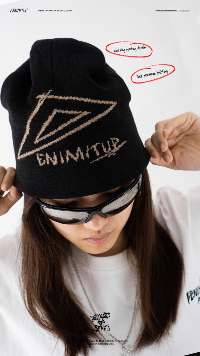 DENIMITUP beanie - Black - Hat