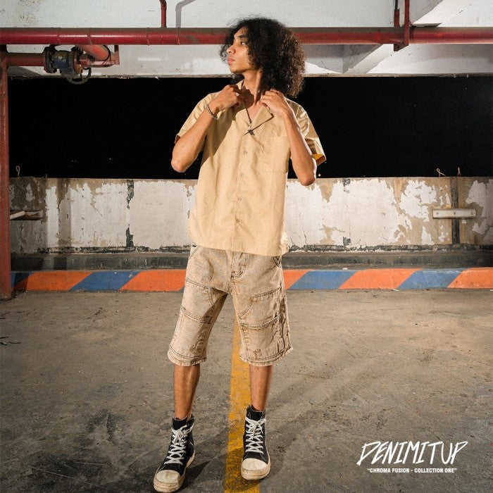 A1 carpenter short - Desert beige wash - Jeans Pants