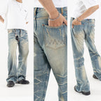 H1 baggy - Cream blue - Jeans Pants