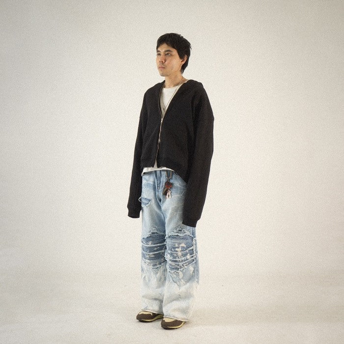 H1 baggy tri biker - Ice blue splash - Jeans Pants