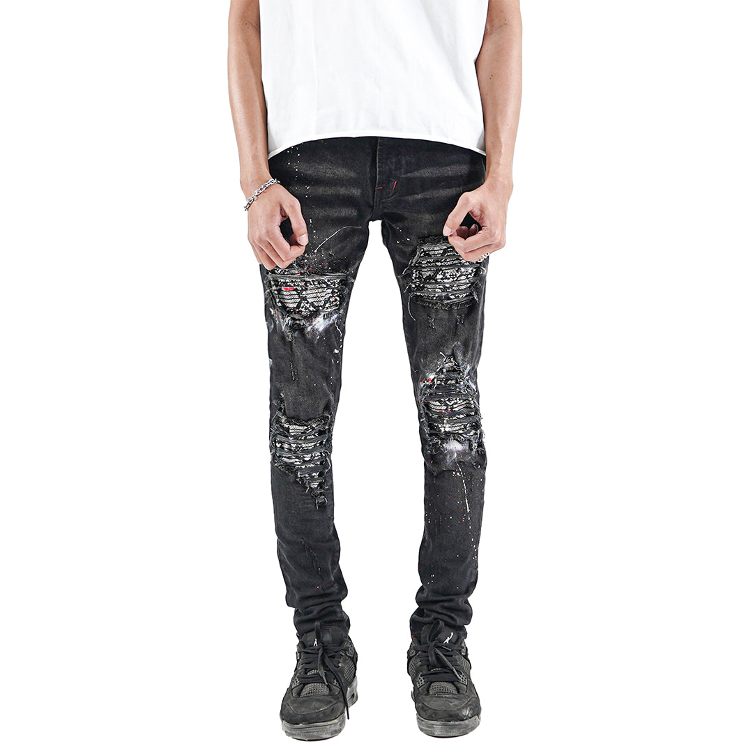 M1 quad viper - Burst of venom shadow black - Jeans Pants