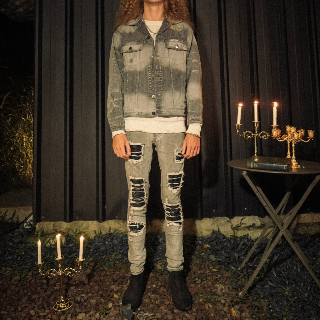 A1 Jacket - Cloud Grey Wash - Denim Jacket