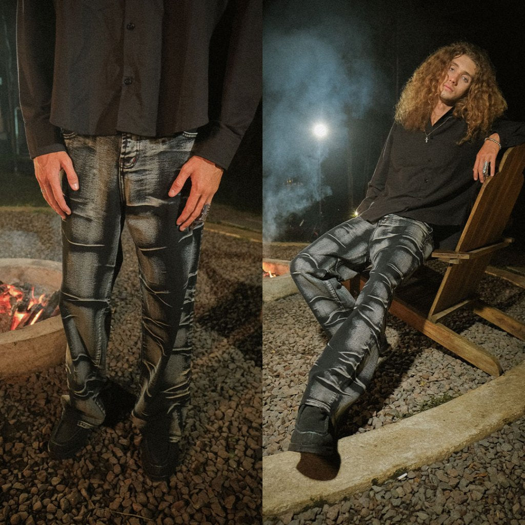 H1 baggy - Charcoal - Jeans Pants