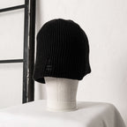 Denimitup Knit Beanie H Logo - Black on Black - Beanie