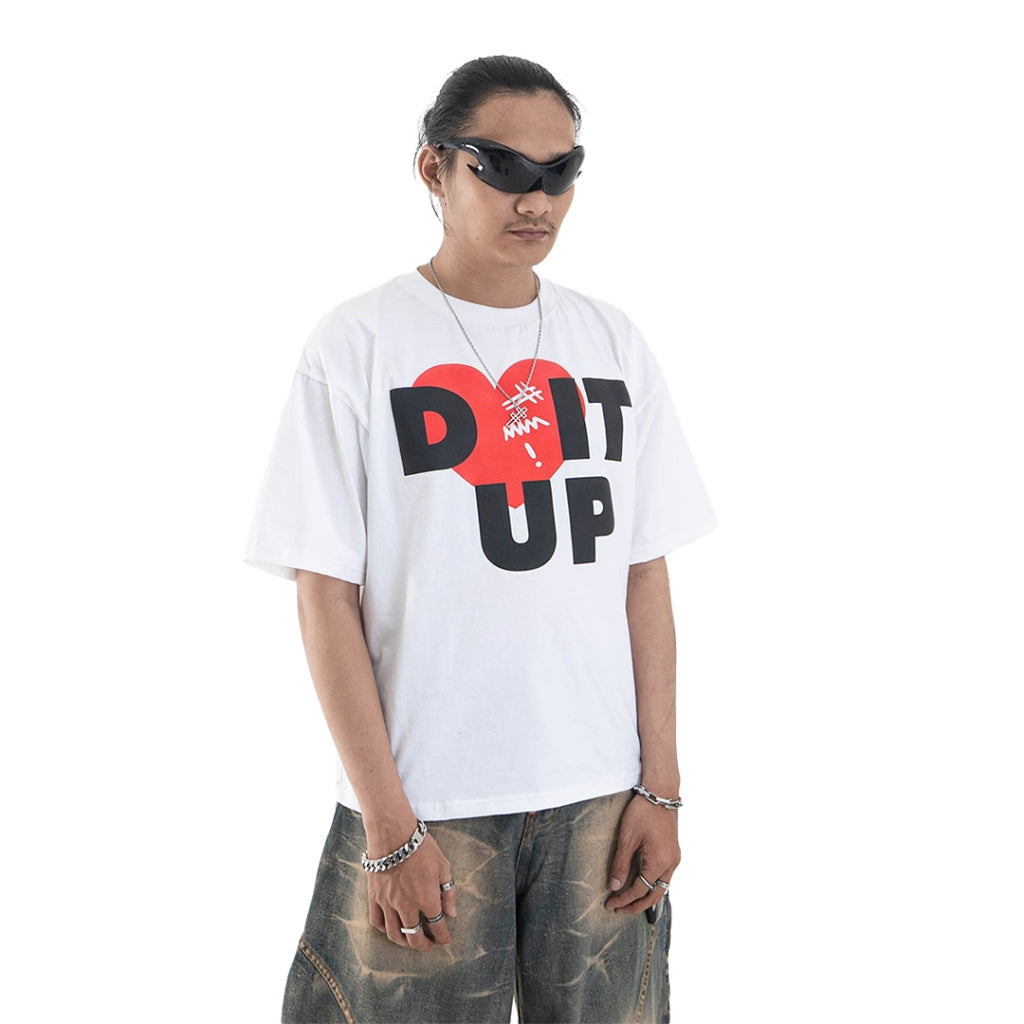 Loving Trilogo Denimitup - White Tee - Tshirt