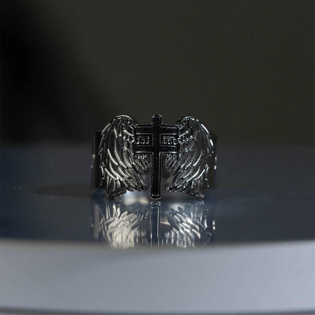 Iconic H Angel Wings - Ring