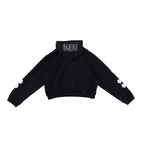 Denimitup H zigzag Double Zip - Jet Black - Hoodie