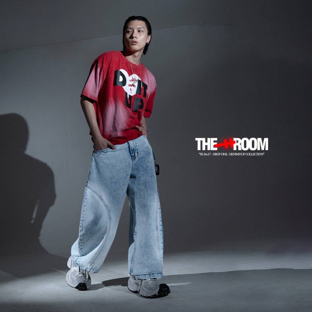 Loving Trilogo Denimitup Washed - Cloudy Red Tee - Tshirt