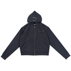 Denimitup Trilogo Knit Double Zip - Dark Grey - Hoodie