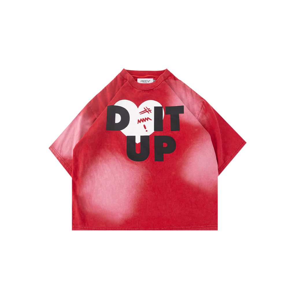 Loving Trilogo Denimitup Washed - Cloudy Red Tee - Tshirt