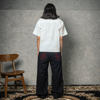 H1 Baggy H Embroidered Back Pocket - Black - Jeans